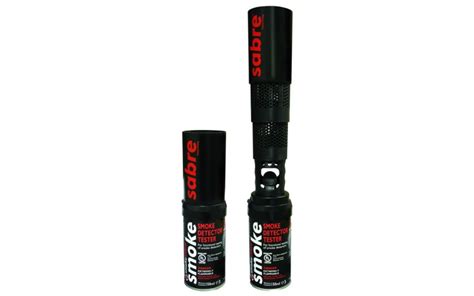 In a can is ul listed for all brands and models of photoelectric or ionization type. Detector Tester Smoke Sabre | Fire Testing Tools & Kits