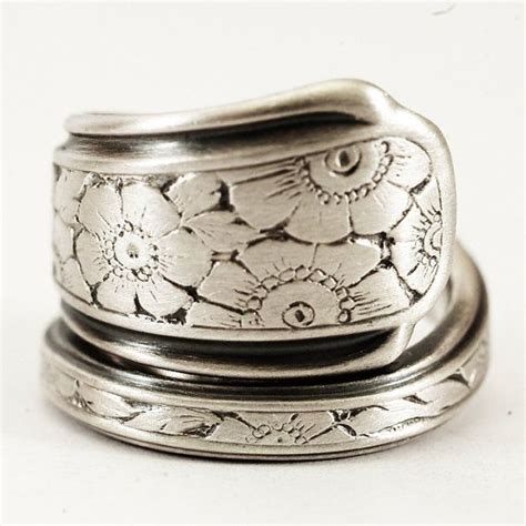 Check out our kirk silver jewelry selection for the very best in unique or custom, handmade pieces from our shops. Retro Wild Floral Sterling Silver Spoon Ring Pattern by ...