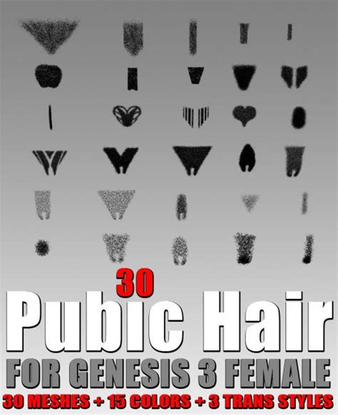 If you don't want to spend the money and endure the pain that goes with waxing at a salon, you can still create designs like a landing strip, diamond or heart at home with the help. 30 Pubic Hair for G3 female(s) | Hair for Poser and Daz Studio