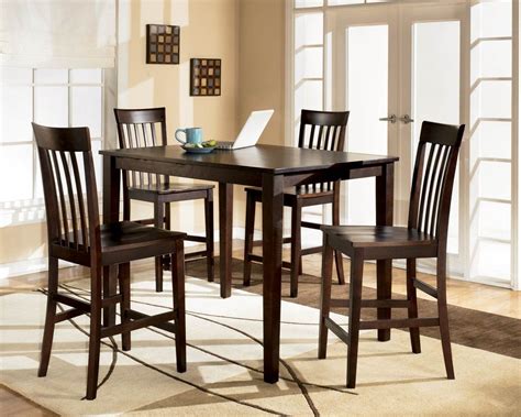 They demonstrate that your family is close because you eat together. Inspiring Tall Kitchen Table Sets (With images) | Cheap ...