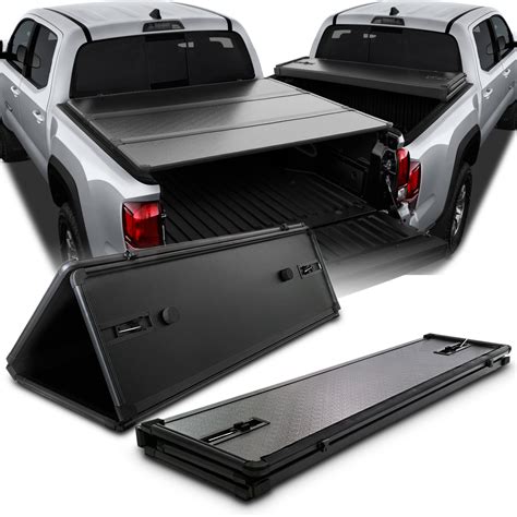 Hello, trying to decide on a tonneau cover for my taco. For 2016-2020 Toyota Tacoma Pickup 5 Feet 60" Hard Tri-Fold Black Tonneau Cover - Walmart.com ...