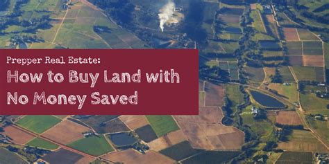 Read this article on how to do it and you'll succeed as a real estate investor. How To Buy Land With No Money Saved | Backdoor Survival