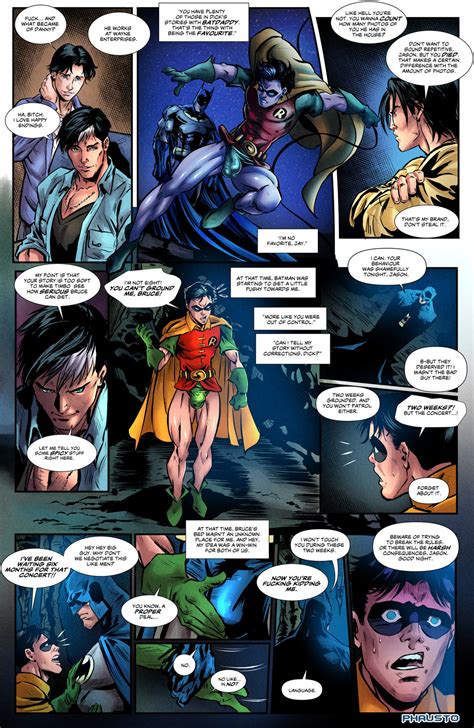 Read 716 posts by phausto and get access to exclusive content and experiences on. Phausto DC Comics Batboys Parental Skills 2 Batman Bruce Wayne x Lobo x Robin Jason Peter Todd ...