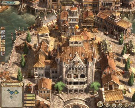 En anno 1404, las cadenas de producción de los distintos bienes suelen ser complejas, y para obtener un rendimiento del 100% no siempre son de 1 a 1. Test Anno 1404 Venise PC