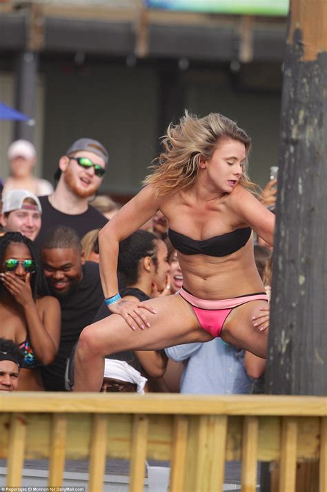 Four college girls hold up a restaurant in order to fund their spring break vacation. Spring Breakers defy drink ban to twerk, flash and fight ...