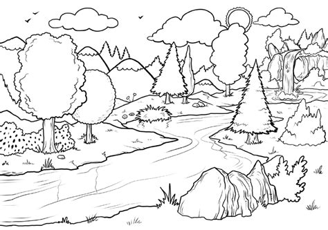 Maybe you would like to learn more about one of these? Waterfall Coloring Pages - Best Coloring Pages For Kids ...