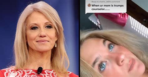 #donaldtrump's senior advisor, #kellyanneconway, is not happy that her teenage daughter has a #tiktok account bashing her boss! Meet Claudia, Kellyanne Conway's Daughter Who's Posting ...