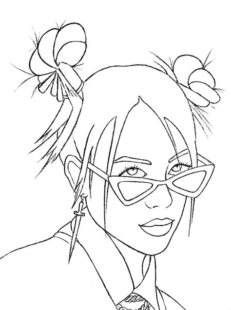 Billie eilish coloring pages is shared in category billie eilish coloring pages. Coloring Pages Billie Eilish. Print Out Talented Singer in ...