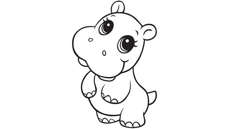 36+ coloring pages for adults women for printing and coloring. Hippo Coloring Page drawing free image