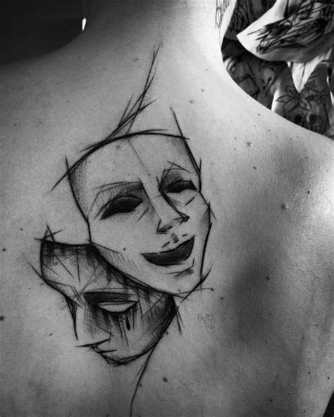 Wearing a specific design indicates asking the evil not to mess with. Theatre Mask Tattoo Designs | Best Tattoo Ideas Gallery