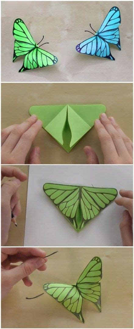 How to make a paper butterfly,wall decor art simple steps. 23+ ideas origami decoration wall how to make for 2019 ...