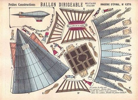 Italian military airship, Imagerie d'Epinal, Petites ...