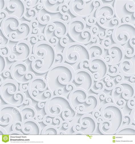 3d look silver tree wallpaper, white 3d floral wall poster, wall art floral mural, living room bedroom design wallpaper fourwall 4.5 out of 5 stars (475) Vector 3d Floral Damask Seamless Pattern Stock Vector ...