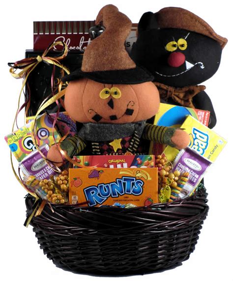 Includes assorted brownies, crumb cakes rugelach, and muffins. Frightfully Fun, Halloween Gift Basket - Baskets for Her