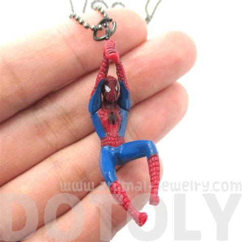 18 comic(s) where transparency digital created the cover. Spiderman necklace, spiderman swinging, comic look #jewelry