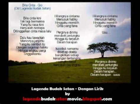 Comment must not exceed 1000 characters. Gio - Bila Cinta | Lagenda Budak Setan OST Dengan Lirik ...