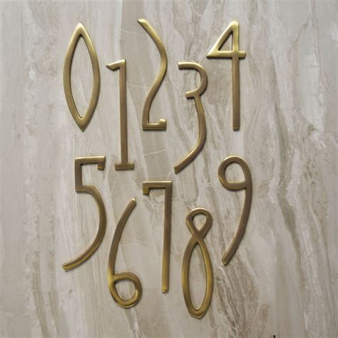 Source high quality products in hundreds of categories wholesale direct from china. Art Deco Modern Brass Gold House Door Numbers & Letters ...