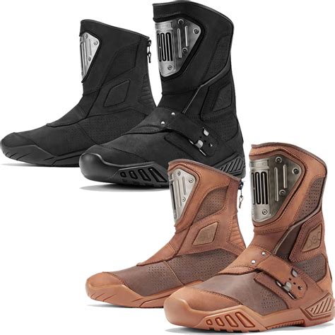 The ultimate in urban sophistication, the varial riding boot is a perfect blend of style and safety. Icon-1000-Retrograde-Boots - Get Lowered Cycles