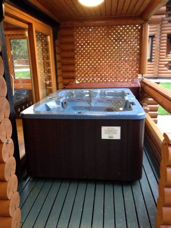 Ideally situated for a romantic or peace and tranquil getaway in the heart of the ribble valley, hurst green near to stonyhurst college. Hot tub - log cabin x - Picture of Ribby Hall Village Self ...