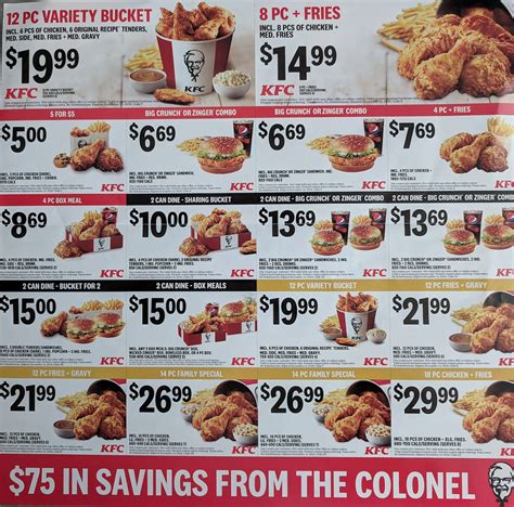 Coupons for $16 and up & more ✅ verified & tested today! KFC Canada Flyers