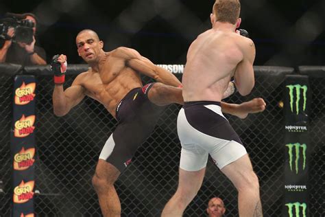 Barboza hammerfisting the body with rights, ferguson returning fire from the bottom to the face. UFC's TUF 22 Finale fight card: Edson Barboza vs Tony Ferguson full fight preview - MMAmania.com