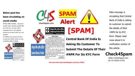 Central bank of india provides individual and corporate customers extra advantages, especially in the areas of premature withdrawal and tax savings. SPAM Central Bank Of India Is Asking Its Customer To ...