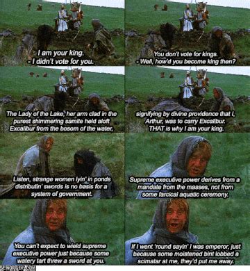 I don't recognize the wiener quote, but it's a coincidence that you would choose that quote for the title. 18 Glorious Moments From "Monty Python And The Holy Grail ...