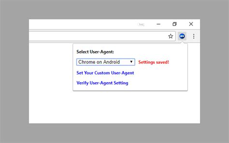 You can use a chrome ua spoofer in the form of a chrome extension that lets you change the look of your browser. User-Agent Switcher - Chrome Web Store