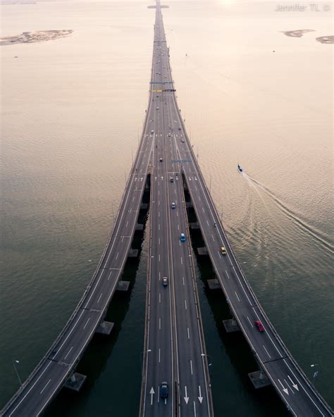 Exit 1888 is a dual carriageway toll bridge connects george town on the island of penang and seberang prai on the mainland of malaysia on the malay peninsula. Penang Bridge 2 View by Jennifer - Penang Bridge