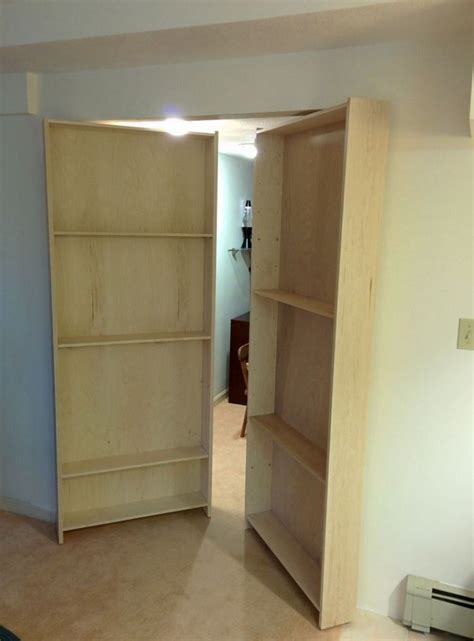 You can use this hidden space for storage. DIY Hidden Bookcase Door | Bookcase door, Hidden door ...