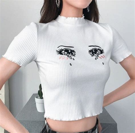 We hope you enjoy our growing collection of hd images to use as a background or home screen for your smartphone or computer. Anime Crying Eyes Crop Top | Crop tops, Fashion, Short ...