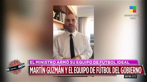 More bio, uniform, draft, salary info. Martín Guzmán armó el equipo de fútbol del Gobierno - YouTube