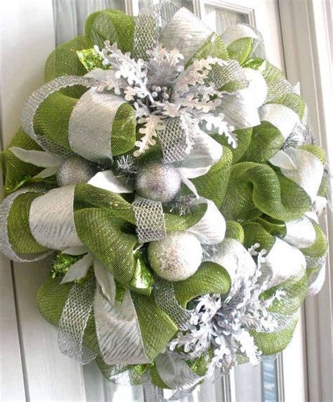 Another quick wreath idea is start with an artificial pine wreath and use floral wire to add ornaments and working in ribbon. Pin by Ollie Thompson on Do It Yourself | Deco mesh ...