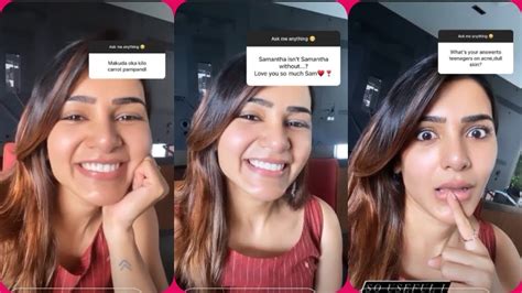 Samantha akkineni posts some adorable pictures on social media with her pet dog hash after a while. Samantha Akkineni Latest Instagram questions video | # ...