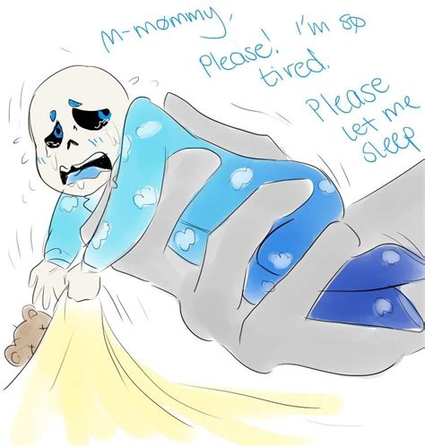 Sans was sitting in his room laying on his bed, covered in sweat, hand running alo. BittyBones AU | Undertale Amino