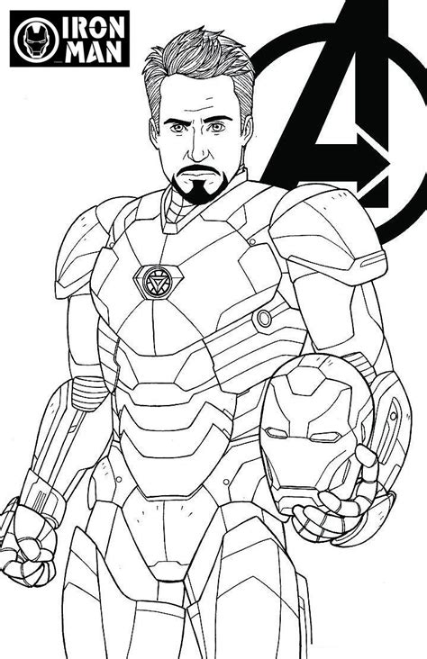 Free avengers character thor coloring page to download or print, including many other related the avengers coloring page you may like. avengers endgame iron man tony stark coloring page ...