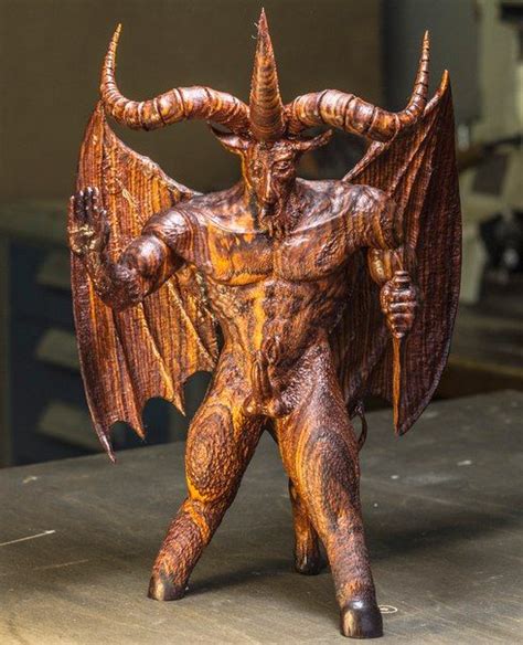 Скульптура языческого божества Бафомета. Работа выполнена по эскизам ...