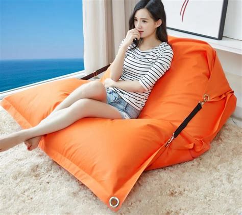 Get those kids off the couch and into their own special chair! Solid color outdoor and indoor buckle bean bag , large ...