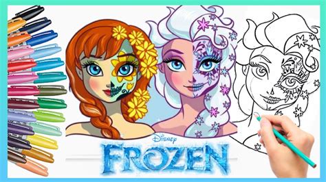 Mewarnai frozen 2 disney princess colouring pages youtube. Mewarnai Elsa dan Anna Frozen | Coloring Elsa Frozen ...