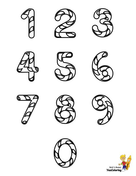 Our online collection of easy get this free christmas coloring page and many more from primarygames. Candy Cane Numbers Chart Coloring Pages Sheet | Candy ...