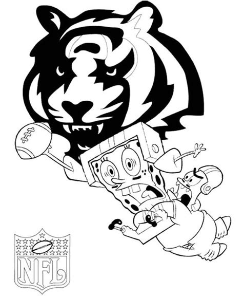 Cincinnati Bengals Coloring Pages - Coloring Home