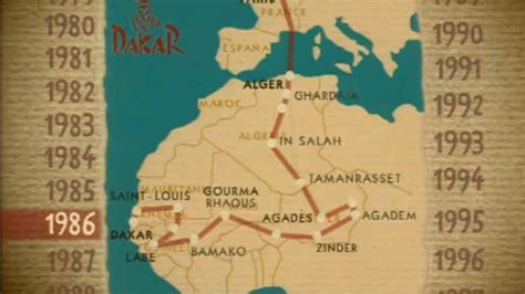 The map is an edited version of the dakar v1 map. Old School Documentary Tells Paris to Dakar Rally History