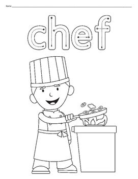 Community Helpers Coloring and Handwriting Pages FREEBIE by MyAceStraw