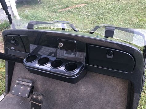 Limited time sale easy return. Ezgo txt carbon fiber dash and roof mounted radio console ...