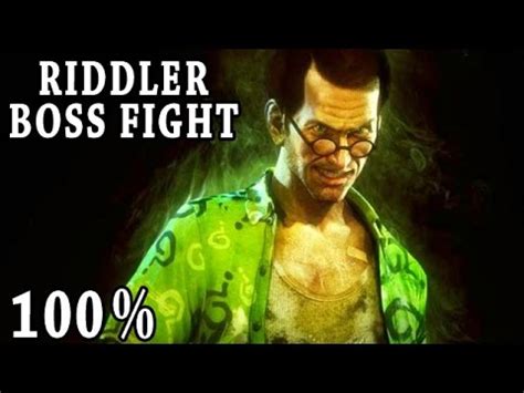 The riddler makes his return in batman arkham knight. Let's Play Batman Arkham Knight Riddler Boss Fight 100% ...