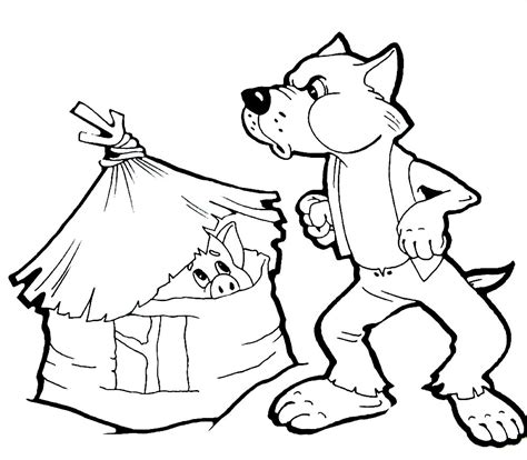 Download and print these pictures of the three little pigs coloring pages for free. Three Little Pigs Coloring Pages