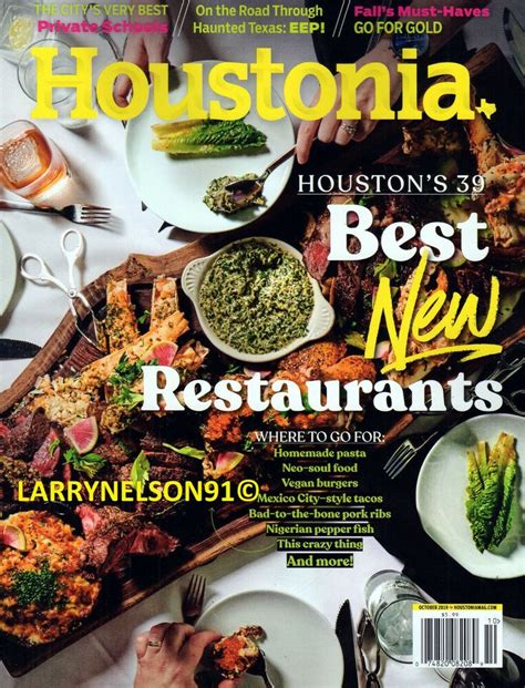 Add them now to this category in houston, tx or browse best soul food restaurants for more cities. HOUSTONIA MAGAZINE OCTOBER 2019 BEST RESTAURANTS HOUSTON ...