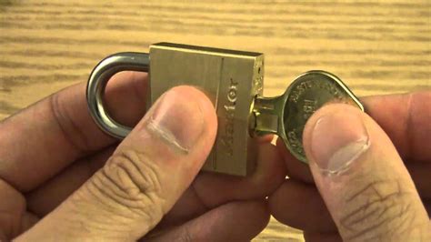 How to pick a lock: Quick Pick Master Padlock Using Hair Pin - YouTube