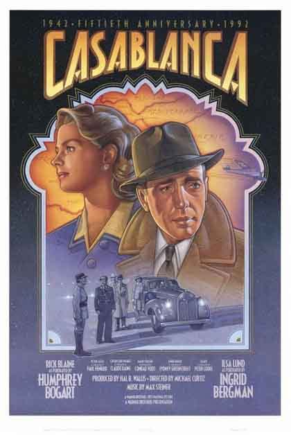 Die geschichte einer liebe, die in einer besonderen weise an eine figur gebunden scheint und am wiederaufleben. Poster 1 - Casablanca