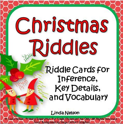 How did santa guess he was lying? Christmas Riddles Printable Vocabulary Cards and ...